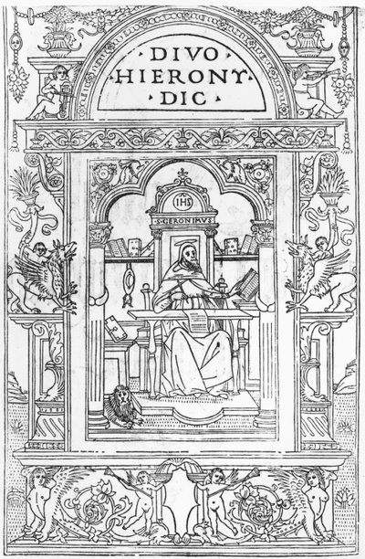 San Girolamo nel suo studio da Italian School